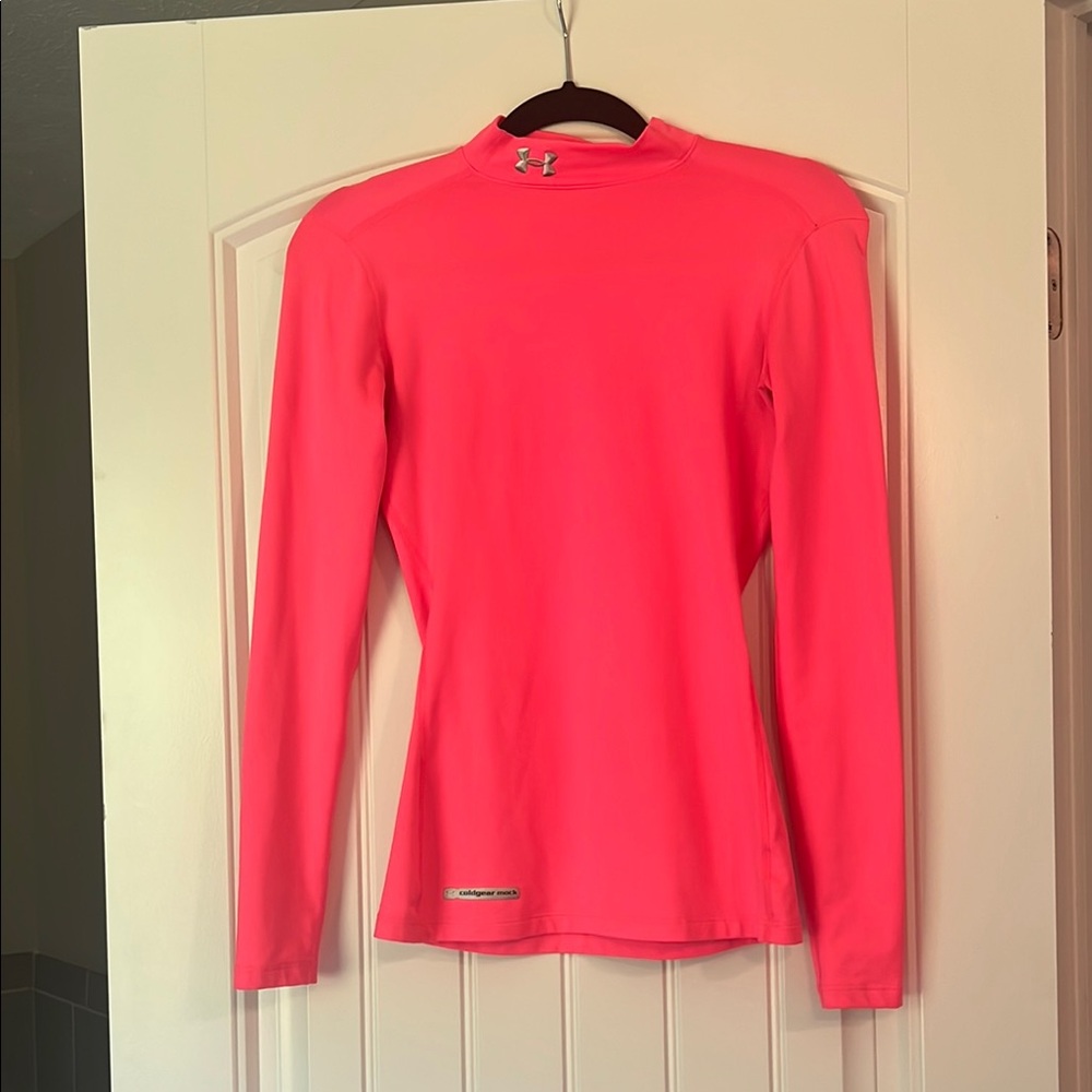 Under Armour Pink Fitted Long Sleeve